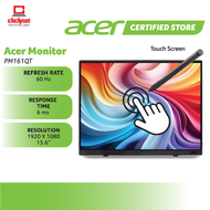 ACER PM161QT BMIUUUX 15.6" FHD 60HZ IPS PORTABLE TOUCH MONITOR-BLACK