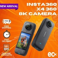 Insta360 X4 – 8K 360° Action Camera, 72MP Photo, Waterproof, 4K Single-Lens, Removable Lens Guards, 