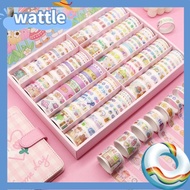 Wattle 100Rolls/Set Washi Tape Gadis Sastra Baru Hati Kecil Segar