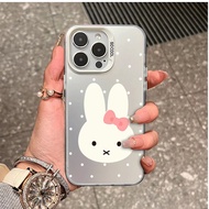 Rabbit with pink steel on topCase for OPPO A60 A18 A37 A57 A36 A17 A96 A53 A3S A95 A15 A16K RENO 14 
