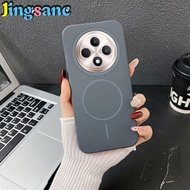 Jingsanc da mới Feel PC vỏ cứng Frosted Sạc Không Dây Thích Hợp Cho Oppo RENO 12F 5G/Reno 12F 4G vỏ