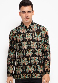 Arjuna Weda Kemeja Batik Pria Motif Pisang Bali Prada