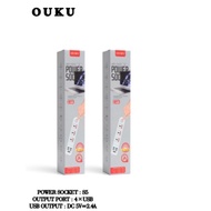 FGH ปลั๊กไฟ   4in1 4USB 2.4A  3ช่องเสียบ  OUKU S5 ของแท้100% ปลั๊กพ่วง ปลั๊กไฟต่อพ่วง ปลั๊กไฟพ่วง ปล