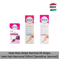 Veet Wax Strips Normal, Veet Hair Removal (Normal, Sensitive)