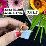 RG 5265 Rintik ZHULIAN Gold plated Ring Jewellery Emas Saduran Barang Kemas