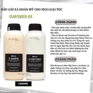 DAVINES OI ABSOLUTE BEAUTIFYING SHAMPOO&CONDITIONER (Smooth SHAMPOO 1000ML)