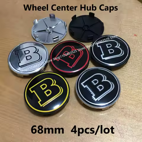 68mm Modified Wheel Center Hub Caps for BRABUS G350 W213 W204 W464 Smart #5 #3 #1 CLS CLS V G63 G65 