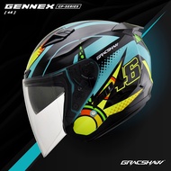 GRACSHAW GENNEX G535 MOTOR GP SERIES 46 ROSSI DOUBLE VISOR HELMET  LIMITED EDITION