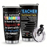 1pc Teacher Tumbler -Teacher Cups - Teacher Stainless Steel Insulated Coffee Tumblers - Gifts For Te