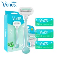 Gillette Venus Women's Razor Deluxe Smooth 5 Layers Shaving Blades for Lady Sensitive Skin Hair Remo