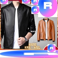 baju jaket kulit lelaki men jacket motosikal hitam coklat original ss4948qq