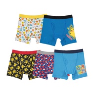 Pokemon Boys' Boxer Brief Multipacks with Pikachu, Evee, Squirtle, Jigglypuff and More in Sizes 4, 6