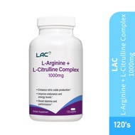 LAC L-Arginine + L-Citrulline Complex 120 Caplets-Supplement, Health Supplement , Well Being HMS Tow