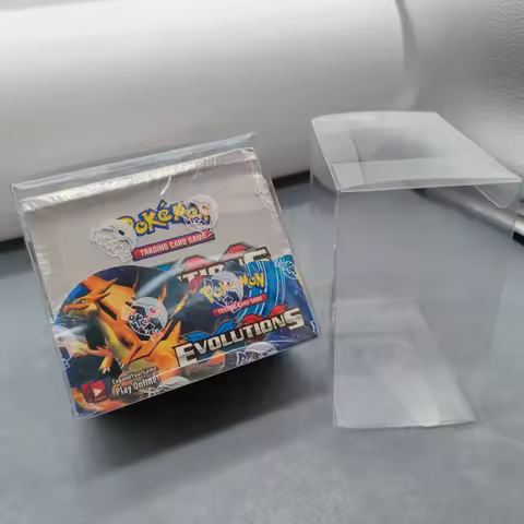 10pcs Dustproof PVC Booster Box Clear Plastic Protector Case Card Protective Box Display Gift Storag