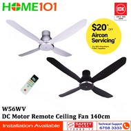 KDK Motor Ceiling Fan with DC Motor Remote Control 140cm W56WV