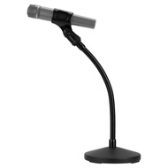 Geekria Gooseneck Tabletop Microphone Stand with Flexible Arm Adjustable Desk Mic Holder with Weight
