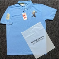 KATUN GIORDANO PREMIUM DISTROPOLO SHIRT GIORDANO HIGH QUALITY MEN'S COLLAR T-SHIRT, FULL DIAMOND CVC