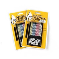 Bundle of 10 magic candles, non-out candles for cake decoration - birthday accessories