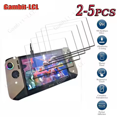 2-5PCS 9H Tempered Glass For MSI CLAW 8 AI+ / CLAW A8 BZ2EM Game Console ON CLAWA8 CLAW8 AI Plus 8" 