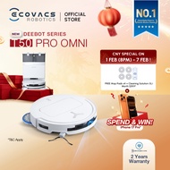 [BEST VALUE] ECOVACS DEEBOT T50 PRO OMNI ROBOT VACUUM | 15,000 PA | AIVI 3D 3.0 | ZEROTANGLE™ 2.0 | 