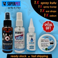 spray kurap kucing sabun shampoo kutu kucing syampu ubat sporo luka bulu gugur fungus telinga nanowa