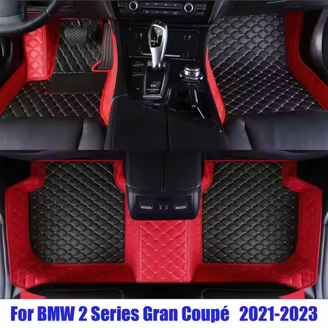 Car Floor Mats Fit For BMW 2 Series Gran Coupé F44 2021 2022 2023 220i 216d 218d 218i Auto Leather C