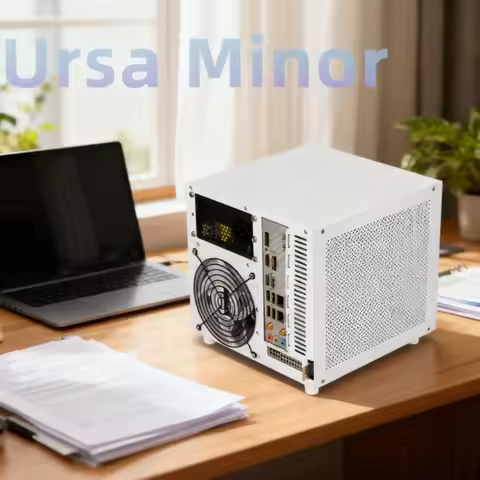 Ursa Minor 4-Bay NAS Chassis ITX Case with Backplane SFX/SFX-L PSU Support Compatible with UNRAID Sy