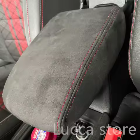 For Audi A3 A4 A5 A6 A7 Q3 Q5 Accessories Leather suede warp Central Armrest Box Protection cover Ar
