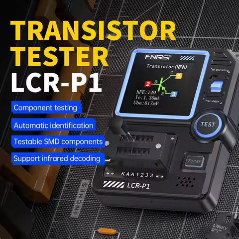 FNIRSI LCR-P1 Transistor Tester Multimeter Diode Transistor Capacitance Meter Resistance LCR ESR Met