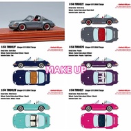 1:64 Porsche SINGER 911 964 TARGA resin miniature simulation car model, adult ornament, boys' toy, c