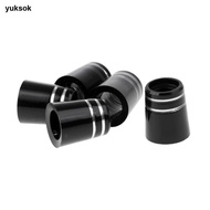 yuksok 5 Pieces Black Double Silver Ring Golf Iron Ferrules .3335 Golf Accessories