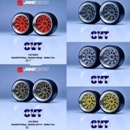 JV Wheels diecast rubber tires, CVT model