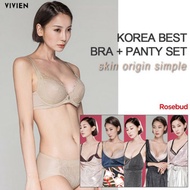 VIVIEN VIVINE BRA KOREA SWEET LACE WIRELESS PUSH UP BRA SIZE 34A (A75) 34B (B75) 36A (A80) 36B (B80)