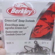 BERKLEY CROSS LOK SNAP SWIVEL fishing swivel snap