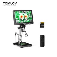 TOMLOV DM9 Pro 7" Digital Microscope 1200X with IPS Screen, 1080P 16MP Coin Microscope Magnifier for