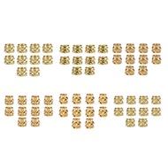 [EAGLE] 10Pcs Threaded Brass Inserts Metal Heat Set M2-M6 Screw Inserts for 3D Printing-HOT SALE
