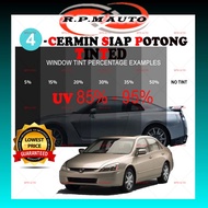 Tinted kereta Accord Black hitam Tinted 4Door 4Tingkap Siap Potong accord tinted kereta accord k11 t