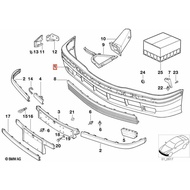 Original BMW E36 Front Bumper Trim Panel (SW SEIDENMATT) [Part No. 51118222434]