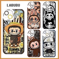 Cartoon Trend Brand Cool POP MART Labubu Sketch Clear Phone Case For Samsung A55 A35 A52 A52S A53 A72 A73 A32 A12 A13 A14 A54 A15 A25 A71 M23 M54 Note 10 20 Plus Lite Ultra Casing