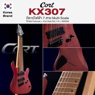 ⭐ศูนย์ไทย/Korea Brand⭐ Cort® KX307 Multi Scale กีตาร์ไฟฟ้า 7 สาย 24 เฟรต เฟรตเฉียง ปิ๊กอัพ Fishman ส