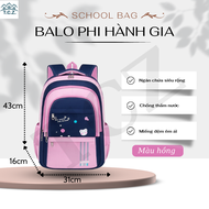 TCZ Balo đi học chống gù lưng cho trẻ em cặp học sinh kiểu Nhật Bản balo hoạ tiết nhà du hành vũ trụ