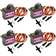 1/2/4/10pcs MG90D 9g Micro Servo Motor 180/270/360 Degree All Metal Gear Mini Digital Servos for RC