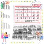 CAMELLI 300PCS/box Compression Spring Assortment Kit, 304 Stainless Steel with 23 Sizes Small Spring