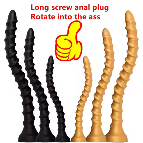 Rotate Into Anal Butt Plugs Long Dildo Penetration Anal Toys Dilatador Anal Dildo Anale Dilator Anal