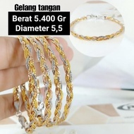 Gold Bracelet / Gold Combination 75% Weight 5,150 Grams Dia 5.5 Cm ... GTT