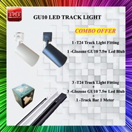 Track Light LED Casing GU10 Bulb Replaceable Spotlight Rail Bar Lamp Ceiling Tracklight [HIGH QUALITY]