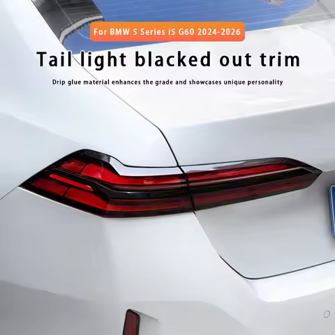 For BMW G60 5 Series i5 G60 2024-2026 Taillight Decorative Strip Black Tail Light Strip Sticker Trim