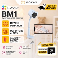 EZVIZ BM1 Smart Baby Monitor Camera Battery Powered with Bed Clip Full HD 1080P 2MP