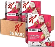 Special K Bar Protein Meal Bars, 12g of Protein, Good Source of Fiber, Strawberry (6 Boxes, 36 Bars)