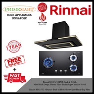 Rinnai RH-C1059-PBR Chimney Hood + RB-73TG 3 Burner Built-in Hob *BUNDLE DEAL - FREE DELIVERY *INSTA
